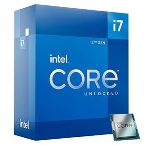 Intel Core i7-12700K Desktop Processor 12 (8P+4E) Cores up to 5.0 GHz Unlocked  LGA1700 600 Series Chipset 125W & NZXT F120 RGB Fans - RF-R12SF-B1 - Advanced RGB Lighting Customization - Black