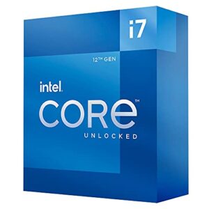 Intel Core i7-12700K Desktop Processor 12 (8P+4E) Cores up to 5.0 GHz Unlocked  LGA1700 600 Series Chipset 125W & NZXT F120 RGB Fans - RF-R12SF-B1 - Advanced RGB Lighting Customization - Black