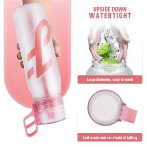 sipperment Water Bottle with Straw, 650ml Air Water Bottle Air Starter Set Drinking Bottles with 5 Flavour Pods 0 Sugar, BPA Free, Leak-proof