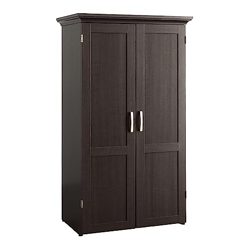 Sauder Miscellaneous Storage Craft & Sewing Armoire, L: 35.12" x W: 21.81" x H: 61.58", Dakota Oak