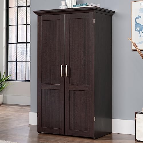 Sauder Miscellaneous Storage Craft & Sewing Armoire, L: 35.12" x W: 21.81" x H: 61.58", Dakota Oak