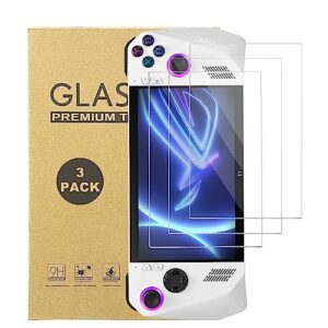 screen protector for rog ally dobewingdelou tempered glass screen protector for rog ally 2023 gaming handheld 9h hardness fully covered ultra hd anti-fingerprint bubble free tempered glass film 3 pack
