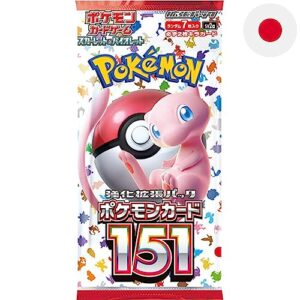(1 pack) pokemon card game japanese 151 sv2a booster pack (7 cards per pack)