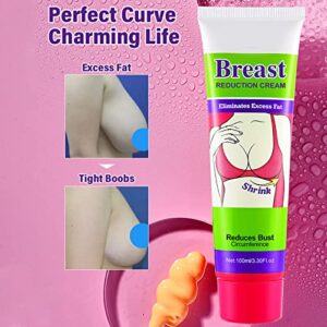 Breast Shrinking Cream Firming and Lifting Breast Cream Nourishing for Push Up Bust Reduction Lifting Fever Massage Cream with Perfect Body Curve for All Skin Types 100g