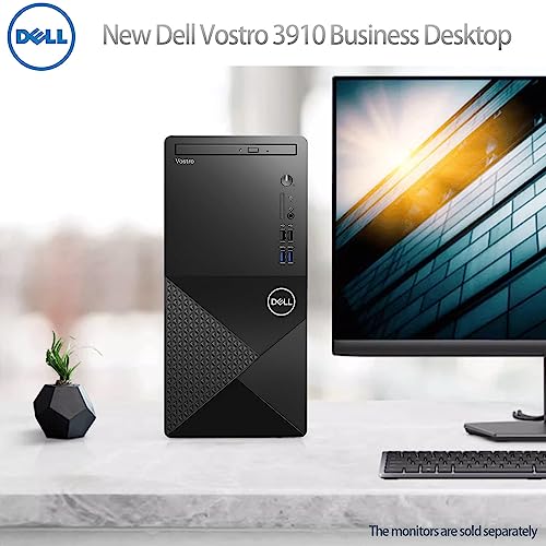 Dell Vostro 3910 Business Desktop Computer, 12th Gen Intel Core i5-12400 Processor, 16GB DDR4 RAM, 1TB PCIe SSD, WiFi 6, DVD-RW, Display Port, HDMI, Windows 11 Pro, Black