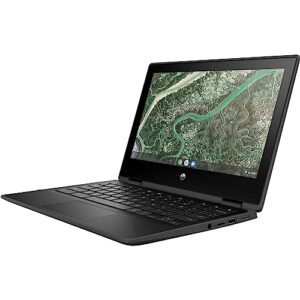 HP Chromebook 11 X360 G3 11.6'' HD 2-in-1 Touchscreen (8-Core MediaTek MT8183, 8GB RAM, 128GB Storage (64GB eMMC + 64GB SD Card), Stylus, Webcam, Wi-Fi) Flip, IST Pen, Chrome OS, Black (HP 11MK G3)