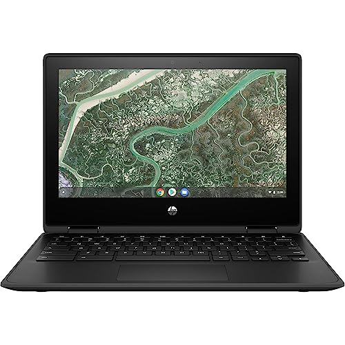 HP Chromebook 11 X360 G3 11.6'' HD 2-in-1 Touchscreen (8-Core MediaTek MT8183, 8GB RAM, 128GB Storage (64GB eMMC + 64GB SD Card), Stylus, Webcam, Wi-Fi) Flip, IST Pen, Chrome OS, Black (HP 11MK G3)