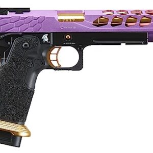 Lancer Tactical Airsoft Pistol STRYK Hi-Capa 5.1/4.3 Full Metal Gas Blowback 330 FPS (Regular, Purple & Gold, Hi-Capa 5.1)