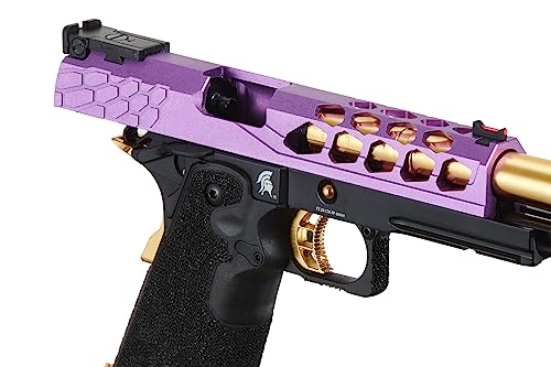 Lancer Tactical Airsoft Pistol STRYK Hi-Capa 5.1/4.3 Full Metal Gas Blowback 330 FPS (Regular, Purple & Gold, Hi-Capa 5.1)