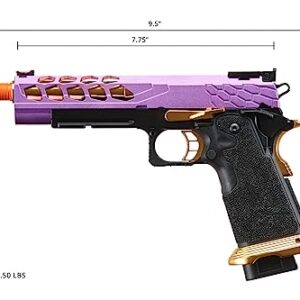 Lancer Tactical Airsoft Pistol STRYK Hi-Capa 5.1/4.3 Full Metal Gas Blowback 330 FPS (Regular, Purple & Gold, Hi-Capa 5.1)