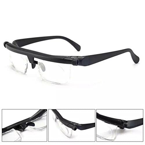 Aocate Dial Adjustable Glasses Variable Focus For Reading Distance Vision Eyeglasses