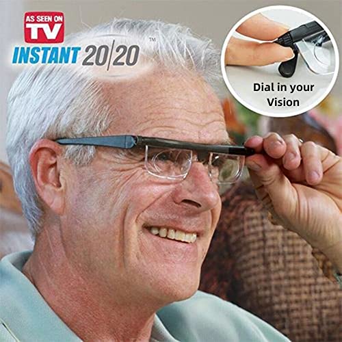 Aocate Dial Adjustable Glasses Variable Focus For Reading Distance Vision Eyeglasses