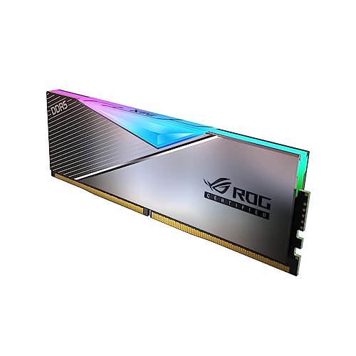 XPG Lancer RGB ROG Certified DDR5 6600MHz 32GB (2x16GB) CL32-44-44 UDIMM 288-Pins Desktop SDRAM DDR5 Dual Channel RAM Kit with ROG Inspired Heatsink (AX5U6600C3216G-DCLARROG)