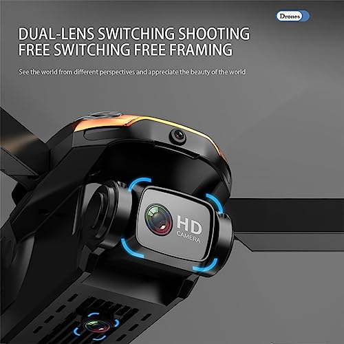 Dual 1080P HD FPV Camera Drone - Remote Control With Altitude Hold Headless Mode, Newly One Key Start Speed Adjustment, Toys Gifts For Boys & Girls