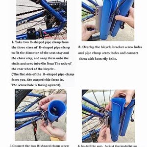 Bike Fishing Rod Holder，Bike Fishing Rod Rack and Carrier,Easy Mounts Rod to Your Bicycle,for Bicycle Fishing