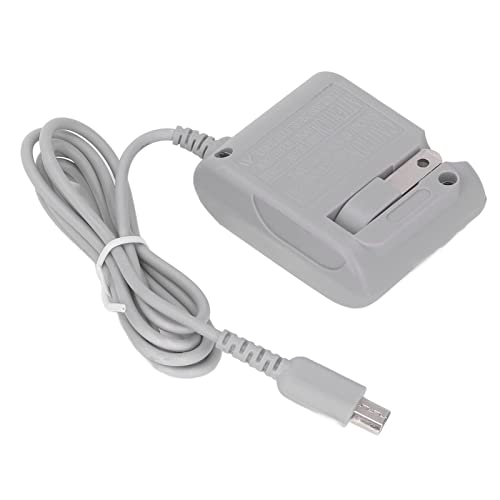 Foldable Power Adapter for DS Lite Game Console Wall Charger - 45in Length Cable, 100-240V, Safety Protection, Excellent ABS Material (US Plug)