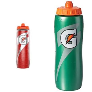 gatorade insulated squeeze bottle, red, 30oz & squeeze bottle, 32 ounce