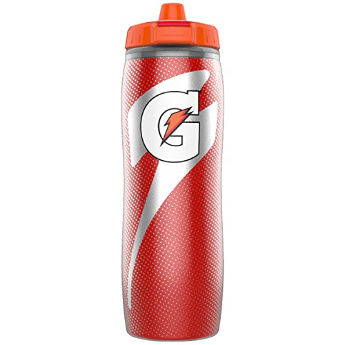 Gatorade Insulated Squeeze Bottle, Red, 30oz & Squeeze Bottle, 32 Ounce