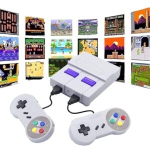 classic edition console，super retro game console classic mini hdmi system with built in 821 old school video games, plug and play，sn-02 super classic mini hd-out tv game console (consoles-green-hd)