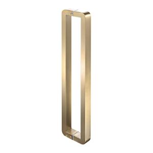 sucheta modern square entry door handle,6 colors modern stainless steel push pull door handle for sliding glass shower/barn door/interior exterior door,hardware included (color:champagne gold,size:1