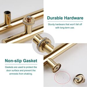 Sliding Barn Door Handles Push Pull Modern Interior/Exterior Door Handles,Double Sided Glass Doors Wooden Door Commercial Gates Handle H Shape,Easy to Install