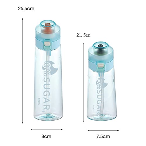 NEWNAN Sports Air Water Bottle BPA Free Tristan 650ml Starter up Set Drinking Bottles with 7 flavour pods Scented For Flavouring 0 Sugar, 0 Calorie