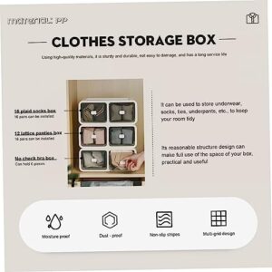 TIDTALEO 1pc Wardrobe Storage Box Sheer Lingerie Plastic Pallet Sheer Socks Stacking Socks Sorter Panties Drawer Organizer Clear Organizer Box Household Storage Box Underwear Storage Holder