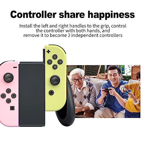 DILITT Joypad Controllers for Nintendo Switch,Left Right Joycon Replacement for Switch/Lite/OLED,Switch Controllers Joypad Supports Screenshot/Wake-up Function/Motion Control（PY）