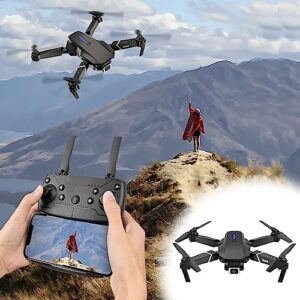 drone dual camera aerial hd 4k quadcopter toy, suitable for adults, folding radio controlled aircraft,follow me, brushless motors, circular flight, waypoint flight, altitude hold, headless mode, (three batteries)