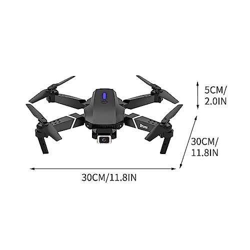 Drone Dual Camera Aerial Hd 4k Quadcopter Toy, Suitable For Adults, Folding Radio Controlled Aircraft,Follow Me, Brushless Motors, Circular Flight, Waypoint Flight, Altitude Hold, Headless Mode, (Three batteries)