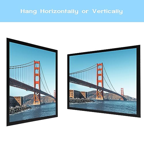 OMISHE 6x9 Picture Frame Black for Wall Hanging or Tabletop, 6 x 9 Frame Wall Mounting Horizontally or Vertically, 6 by 9 Wall Gallery Photo Frame, Black