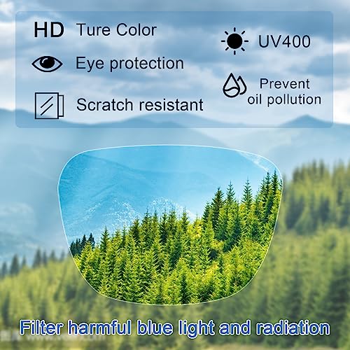 SUNVOES Reading Glasses for Men Women 6 Pack Blue Light Blocking Computer Spring Hinge Readers Filter UV Eyeglasses (6 mix color, 2.75, multiplier_x)