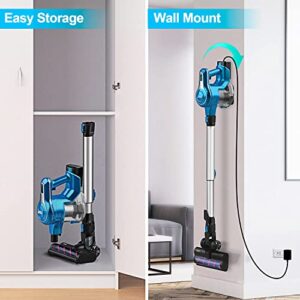 INSE Cordless Vacuum Cleaner, 28Kpa 300W Brushless Stick Vacuum with 2 Batteries, Up to 90min Runtime, 10-in-1 Powerful Rechargeable Lightweight Cordless Vacuum for Carpet Hard Floor Pet Hair, S6P Pro