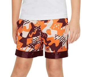 nike big boys' dri-fit elite basketball shorts (x-large, total orange/burgundy crush)