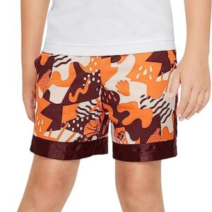 Nike Big Boys' Dri-FIT Elite Basketball Shorts (X-Large, Total Orange/Burgundy Crush)