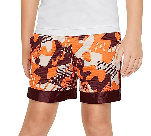 Nike Big Boys' Dri-FIT Elite Basketball Shorts (X-Large, Total Orange/Burgundy Crush)