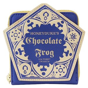 loungefly warner brothers harry potter honeydukes chocolate frog zip-around wallet