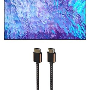 SAMSUNG QN50Q80CAFXZA 50 Inch 4K QLED Direct Full Array with Dolby Smart TV with a 3S-4KHD2-2.5M III Series 4K HDMI 2.5m Cable (2023)