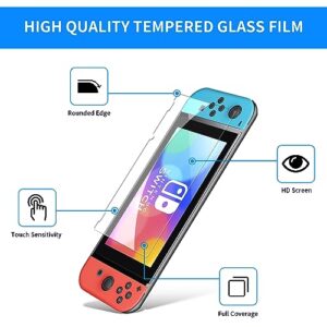 avakot 3 Pack Screen Protector for Switch Nintendo 6.2 Inch 2017 | Scratch Resistant Touch Sensitive Tempered Film for Switch Nintendo | Anti-Fingerprint Tempered Glass Screen Protector for Switch