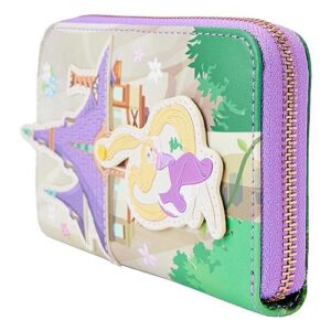 Loungefly Disney Tangled Rapunzel Swinging From Tower Zip-Around Wallet