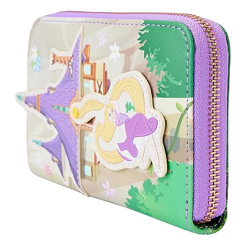 Loungefly Disney Tangled Rapunzel Swinging From Tower Zip-Around Wallet