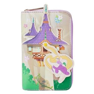 Loungefly Disney Tangled Rapunzel Swinging From Tower Zip-Around Wallet