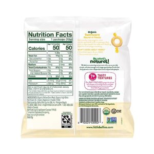 Little Bellies Organic Round-a-bouts Baby Snack, Sweetcorn, Pack of 18