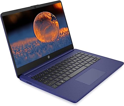 HP Premium 14" HD IPS Laptop, Intel Celeron N Processor Up to 2.60GHz, 8GB Memory, 64GB SSD, Super-Fast WiFi, Windows 11 OS, Cobalt Blue (Renewed)