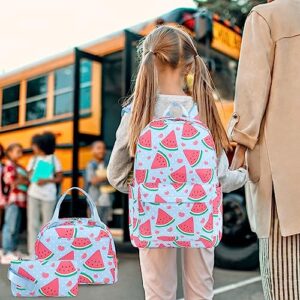 LOIDOU Backpack for Teen Girls Bookbags School Backpack with Lunch Box and Pencil Case 3 in 1 School Bags Set