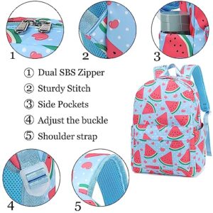 LOIDOU Backpack for Teen Girls Bookbags School Backpack with Lunch Box and Pencil Case 3 in 1 School Bags Set