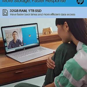 HP 2023 Newest 17.3" HD Touchscreen Laptop, for Business and Students, AMD Ryzen 5 7530U (Beats i7-1165G7), 16GB RAM, 1TB SSD, AMD Radeon Graphics, Wi-Fi 6, Bluetooth, Webcam, Windows 11 Home