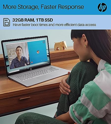 HP 2023 Newest 17.3" HD Touchscreen Laptop, for Business and Students, AMD Ryzen 5 7530U (Beats i7-1165G7), 16GB RAM, 1TB SSD, AMD Radeon Graphics, Wi-Fi 6, Bluetooth, Webcam, Windows 11 Home