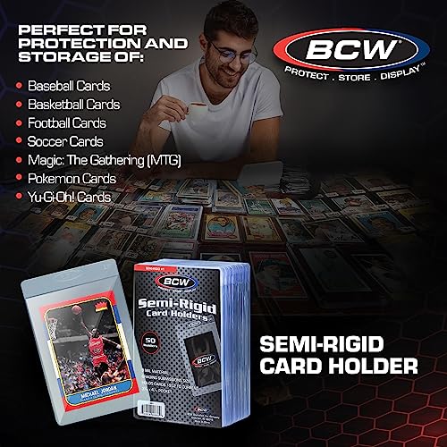 BCW SR1 Grading Submission Sleeves for PSA | Save & Grade Your Cards | Semi Rigid Card Holder 200ct