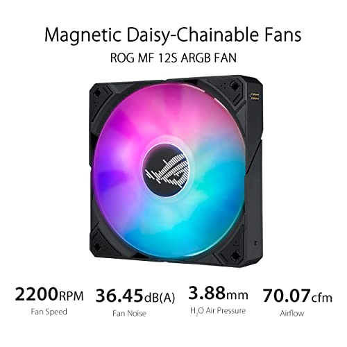 ASUS ROG Ryujin III 360 ARGB All-in-one Liquid CPU Cooler with 360mm Radiator. Asetek 8th gen Pump, 3X Magnetic 120mm ARGB Fans (Daisy Chain Design), 3.5” LCD Display